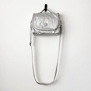 Amazing Vintage Kipling Silver Shoulder Bag